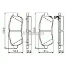 BOSCH 0 986 494 574 Bremsbelagsatz, Scheibenbremse