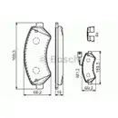 BOSCH 0 986 494 589 Bremsbelagsatz, Scheibenbremse