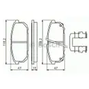 BOSCH 0 986 494 590 Bremsbelagsatz, Scheibenbremse