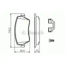 BOSCH 0 986 494 592 Bremsbelagsatz, Scheibenbremse