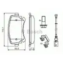 BOSCH 0 986 494 583 Bremsbelagsatz, Scheibenbremse