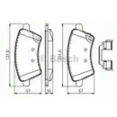 BOSCH 0 986 494 584 Bremsbelagsatz, Scheibenbremse
