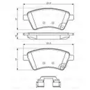 BOSCH 0 986 494 584 Bremsbelagsatz, Scheibenbremse