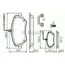 BOSCH 0 986 494 585 Bremsbelagsatz, Scheibenbremse