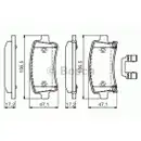 BOSCH 0 986 494 586 Bremsbelagsatz, Scheibenbremse