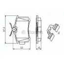 BOSCH 0 986 494 597 Bremsbelagsatz, Scheibenbremse
