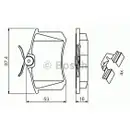 BOSCH 0 986 494 600 Bremsbelagsatz, Scheibenbremse