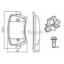 BOSCH 0 986 494 595 Bremsbelagsatz, Scheibenbremse