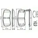 BOSCH 0 986 494 608 Bremsbelagsatz, Scheibenbremse