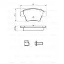 BOSCH 0 986 494 605 Bremsbelagsatz, Scheibenbremse