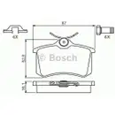 BOSCH 0 986 494 621 Bremsbelagsatz, Scheibenbremse