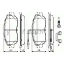 BOSCH 0 986 494 615 Bremsbelagsatz, Scheibenbremse