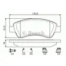 BOSCH 0 986 494 623 Bremsbelagsatz, Scheibenbremse