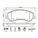 BOSCH 0 986 494 624 Bremsbelagsatz, Scheibenbremse