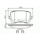 BOSCH 0 986 494 626 Bremsbelagsatz, Scheibenbremse