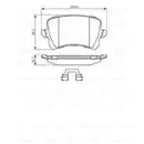 BOSCH 0 986 494 626 Bremsbelagsatz, Scheibenbremse