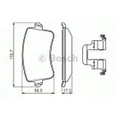 BOSCH 0 986 494 637 Bremsbelagsatz, Scheibenbremse