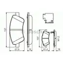 BOSCH 0 986 494 638 Bremsbelagsatz, Scheibenbremse