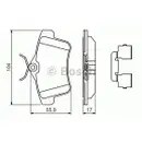 BOSCH 0 986 494 640 Bremsbelagsatz, Scheibenbremse