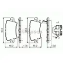 BOSCH 0 986 494 642 Bremsbelagsatz, Scheibenbremse