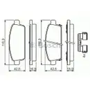 BOSCH 0 986 494 634 Bremsbelagsatz, Scheibenbremse
