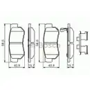 BOSCH 0 986 494 635 Bremsbelagsatz, Scheibenbremse