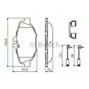 BOSCH 0 986 494 647 Bremsbelagsatz, Scheibenbremse