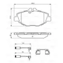 BOSCH 0 986 494 647 Bremsbelagsatz, Scheibenbremse