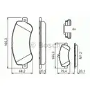 BOSCH 0 986 494 648 Bremsbelagsatz, Scheibenbremse