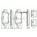 BOSCH 0 986 494 651 Bremsbelagsatz, Scheibenbremse