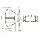 BOSCH 0 986 494 643 Bremsbelagsatz, Scheibenbremse