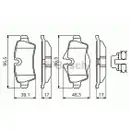 BOSCH 0 986 494 645 Bremsbelagsatz, Scheibenbremse