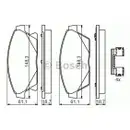 BOSCH 0 986 494 657 Bremsbelagsatz, Scheibenbremse