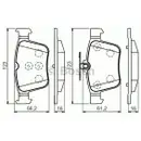 BOSCH 0 986 494 658 Bremsbelagsatz, Scheibenbremse