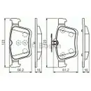 BOSCH 0 986 494 659 Bremsbelagsatz, Scheibenbremse