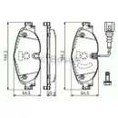 BOSCH 0 986 494 660 Bremsbelagsatz, Scheibenbremse