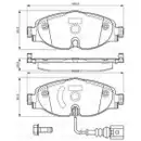 BOSCH 0 986 494 660 Bremsbelagsatz, Scheibenbremse