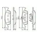 BOSCH 0 986 494 661 Bremsbelagsatz, Scheibenbremse