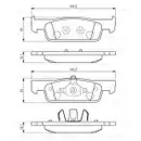 BOSCH 0 986 494 661 Bremsbelagsatz, Scheibenbremse