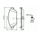 BOSCH 0 986 494 662 Bremsbelagsatz, Scheibenbremse