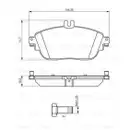 BOSCH 0 986 494 662 Bremsbelagsatz, Scheibenbremse