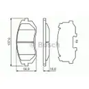 BOSCH 0 986 494 653 Bremsbelagsatz, Scheibenbremse