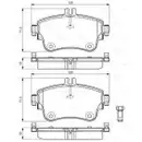 BOSCH 0 986 494 663 Bremsbelagsatz, Scheibenbremse