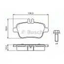 BOSCH 0 986 494 664 Bremsbelagsatz, Scheibenbremse