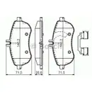 BOSCH 0 986 494 667 Bremsbelagsatz, Scheibenbremse