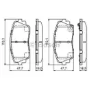 BOSCH 0 986 494 688 Bremsbelag
