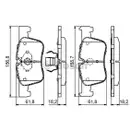 BOSCH 0 986 494 689 Bremsbelag