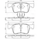 BOSCH 0 986 494 689 Bremsbelag