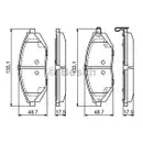 BOSCH 0 986 494 684 Bremsbelag