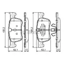 BOSCH 0 986 494 695 Bremsbelag